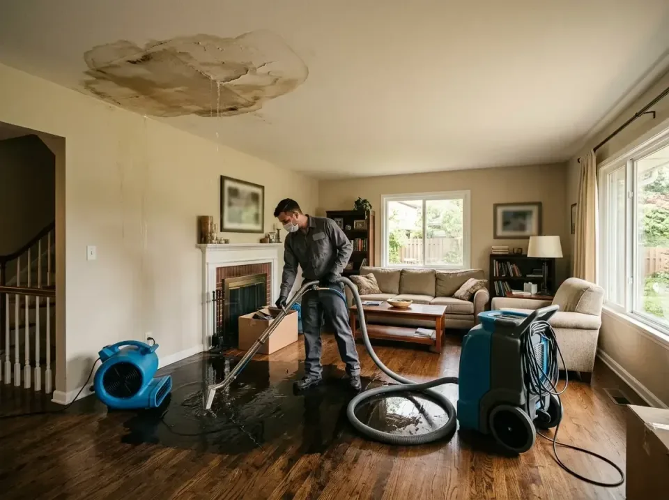 attic-pipe-burst-ceiling-drip-008 — frequently asked questions, Water Damage Restoration & Carpet Care in Glen Burnie, MD